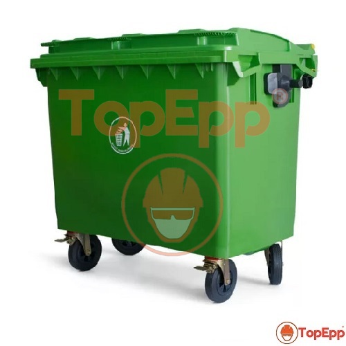 Contenedor de residuos - 1100 litros - Verde - TopEpp S.A.C.