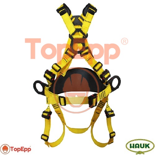 Arnes de 4 argollas dielectrico con apoyo lumbar - I4A7HRD - Hauk - TopEpp S.A.C.