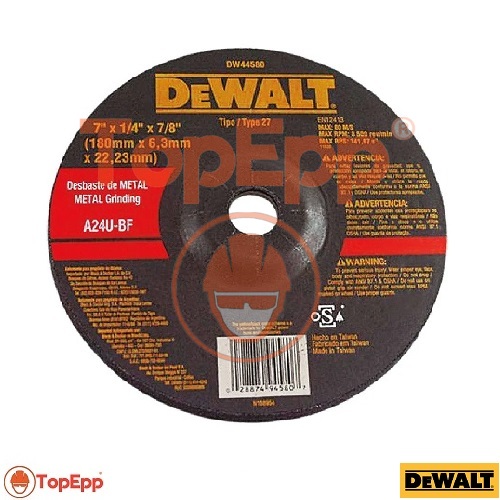 Disco de desbaste - 7 x 1-4 x 7-8 - Dewalt - TopEpp S.A.C.