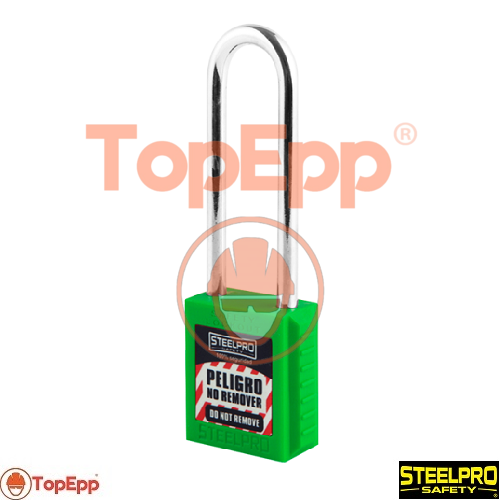 Candado de bloqueo X10 Long - Verde - Steelpro - TopEpp S.A.C.