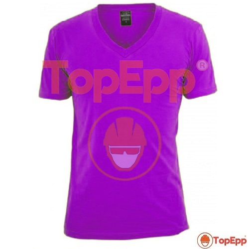Polo cuello V - Mangas cortas - Morado - TopEpp S.A.C.