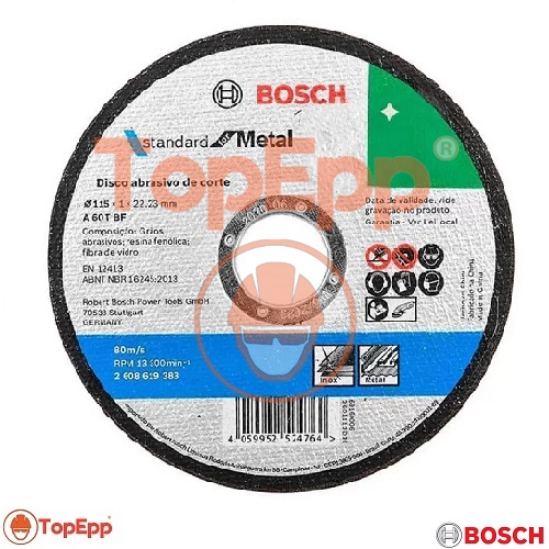 Disco de corte de metal - 4 1-2 Pulg - Bosch - TopEpp S.A.C.