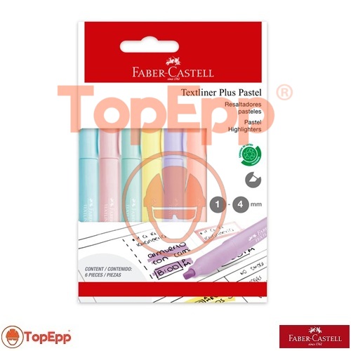 Plumon Resaltador Textliner Plus Pastel - Faber Castell - TopEpp S.A.C.