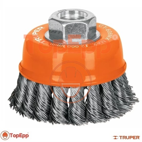 Escobilla tipo copa de alambre trenzado grueso 3 - Cod 17530 - Truper - TopEpp S.A.C.....